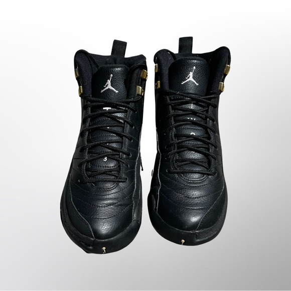 air jordan 12 retro black white metallic gold